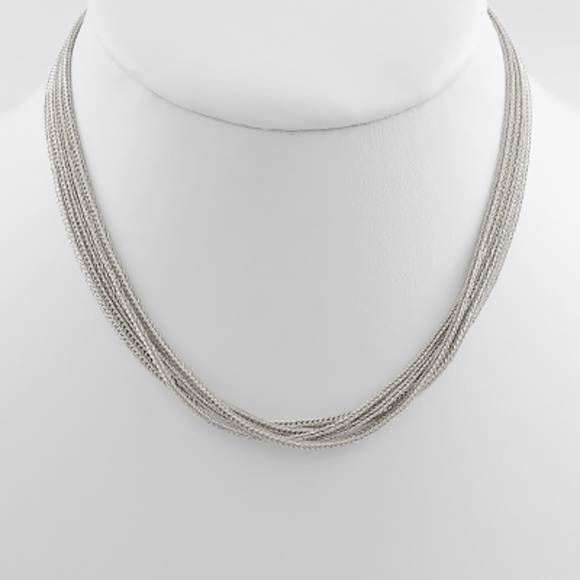 5 Layered Braided Chain Necklace - Picture 2 of 3